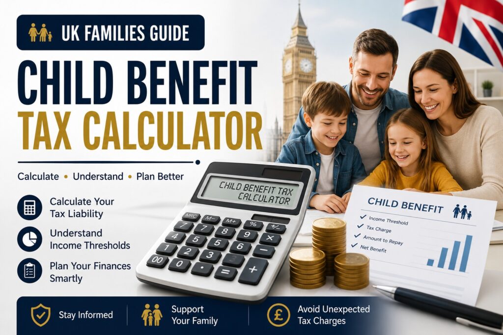 Child Benefit Tax Calculator showing how to estimate High Income Child Benefit Charge